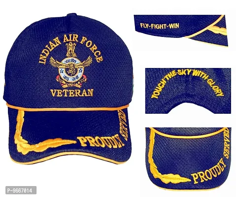 RedClub Proudly Served Baseball Cap for Veterans of Indian Armed Forces (AIR Force_NET_Blue)-thumb0