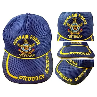 RedClub Proudly Served Baseball Cap for Veterans of Indian Armed Forces (AIR Force_NET_Blue)