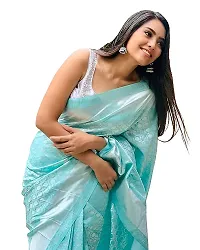 Beautiful Chanderi Cotton Saree with Blouse piece-thumb2