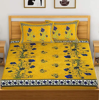 Cotton Printed Double Bedsheets