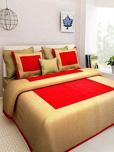 Multicolored Cotton Queen Size Solid Bedsheet