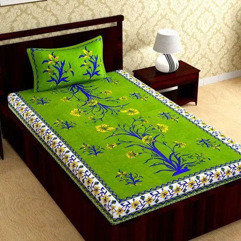 Cotton Printed Single (90*60) Bedsheets