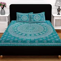 Leo Creation Cotton Double Bedsheet With 2 Pillow Cover-thumb3