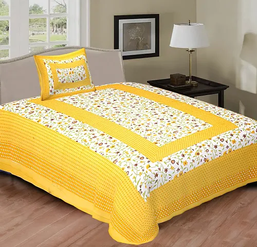 Classic Cotton Printed Single Bedsheets