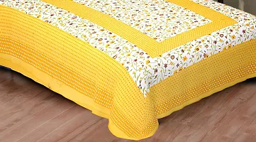 Classic Cotton Printed Single Bedsheets with Pillow Cover-thumb3