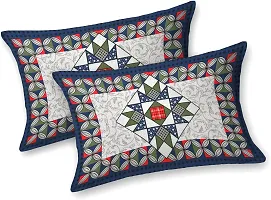 Jaipuri Pure Cotton Double Queen Bedsheet With 2 Pillow Covers-thumb2
