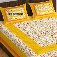 Beautiful Cotton Queen Size Bedsheet With Two Pillow Covers-thumb4