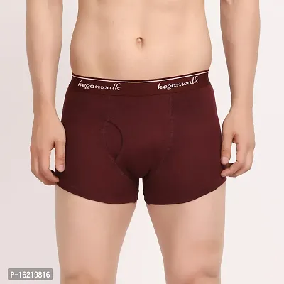 Stylish Maroon Cotton Underwear For Men-thumb0