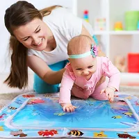 Henceberry Baby Kids Water Play Mat Toys Inflatable Infant Tummy Time Playmat Toddler for Baby Fun Activity (Blue)-thumb1
