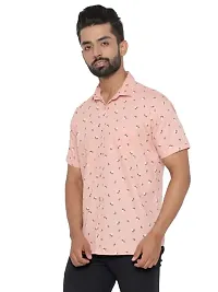 MAD TEE Men Reguler Fit Printed Pure Cotton Cut Away Half Sleeve Casual Shirt-thumb2