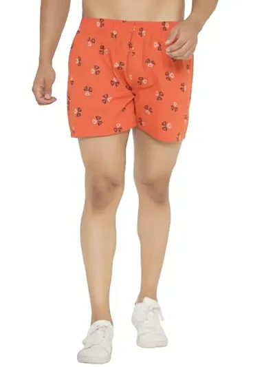 MAD TEE Printed Pure Cotton Boxer for Men