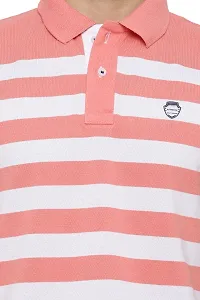 Striped Men Polo Neck  T-Shirt-thumb4