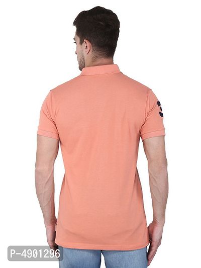 Solid Men Polo Neck Half T-Shirt-thumb5