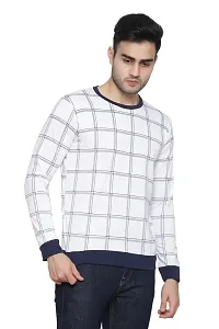 Checkered Men Round Neck T-Shirt-thumb1