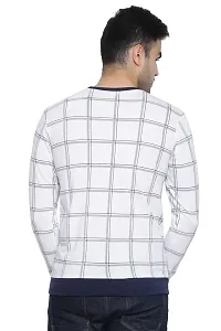 Checkered Men Round Neck T-Shirt-thumb3