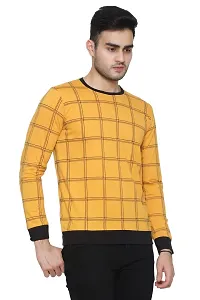 Checkered Men Round Neck T-Shirt-thumb1