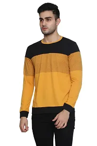 Color Block Men Round Neck T-Shirt-thumb2