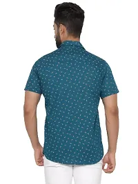 MAD TEE Men Reguler Fit Printed Pure Cotton Cut Away Half Sleeve Casual Shirt-thumb1