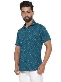 MAD TEE Men Reguler Fit Printed Pure Cotton Cut Away Half Sleeve Casual Shirt-thumb2