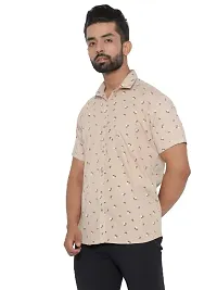 MAD TEE Men Reguler Fit Printed Pure Cotton Cut Away Half Sleeve Casual Shirt-thumb4