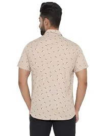 MAD TEE Men Reguler Fit Printed Pure Cotton Cut Away Half Sleeve Casual Shirt-thumb1