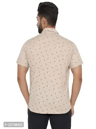 MAD TEE Men Reguler Fit Printed Pure Cotton Cut Away Half Sleeve Casual Shirt-thumb2