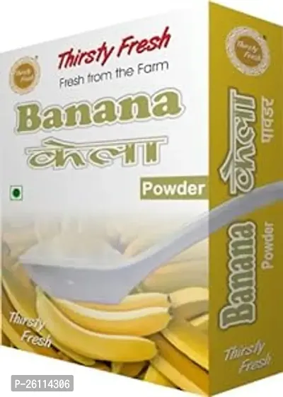 Thirsty Fresh Banana Powder ndash; Ready to Use for Cake Ice Cream Shake (500g, Pack of 5 x 100g)