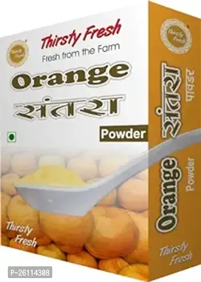 Thirsty Fresh Orange Powder ndash; Ready to Use for Cake Ice Cream Juice (500g, Pack of 5 x 100g)-thumb0