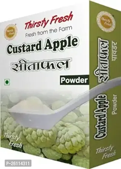 Thirsty Fresh Custard Apple Powder Ready to Use for Cake Ice Cream Shake (500g, Pack of 5 x 100g)