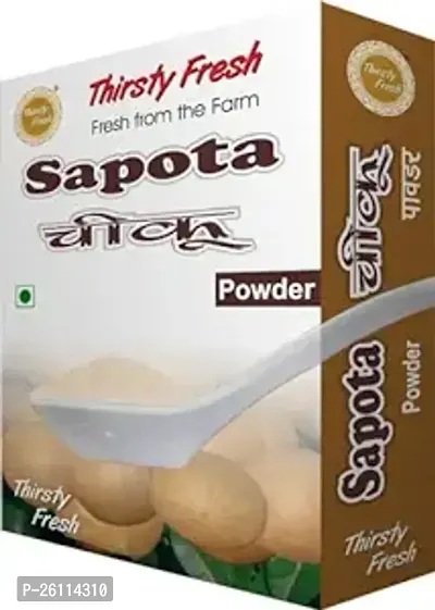 Thirsty Fresh Sapota Powder Ready to Use for Cake Ice Cream Shake (500g, Pack of 5 x 100g)