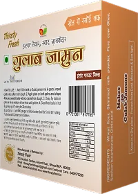 Thirsty Fresh Instant Gulab Jamun Mix Veg Delicious Indian Dessert and Mithai Mix with Pure Cow Deshi Ghee  Natural Ingredients Makes 40 per Pack (1 Kg, Pack of 5 x 200g)-thumb1