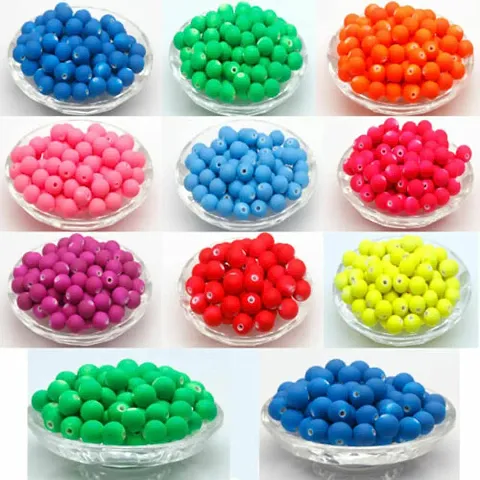 Mii Art Embroidery Material,Beads for Jewelry Making Material,zari Work Beads(Size-4 mm)(Material-Plastic)(12 Color) in 1 Pack 120 gm.