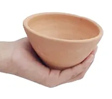 Mii Art Earthenware Bowl for Serving Curd, Vegetables, Snacks, Soup (Color-Brown)(Material-Soil)(Size-8x10 Cm Medium) Pack of 6 Pieces. (Small) (Medium)-thumb2