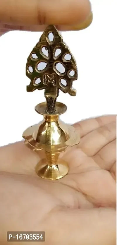 Mii Art Antique Mughal Design Brass Item,Pital ki Surmedani with 2 Packed Bareilly Special Surma(Color-Golden)(Material-Brass)(Size-9cm Small) Pack of 1 Set-thumb2