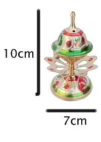 Mii Art Brass Incense Holder, Agarbatti Stand for Pooja (Size-10x7cm) Pack of 1Pcs-thumb2