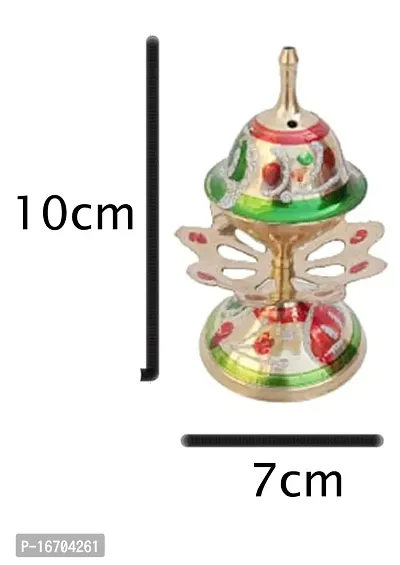 Mii Art Brass Incense Holder, Agarbatti Stand for Pooja (Size-10x7cm) Pack of 1Pcs-thumb3