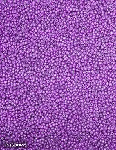 Mii Art Embroidery Material,Jewelry Making Beads,zari Work Beads(Color-Purple)(size-2mm)200 gm,Beads for Jewelry Making Material.-thumb0