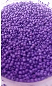 Mii Art Embroidery Material,Jewelry Making Beads,zari Work Beads(Color-Purple)(size-2mm)200 gm,Beads for Jewelry Making Material.-thumb4