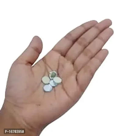 Mii Art Round Shape Mirror for Embroidery  Craft Purpose(Size-1 cm,Small) Pack of 200 pcs.-thumb0