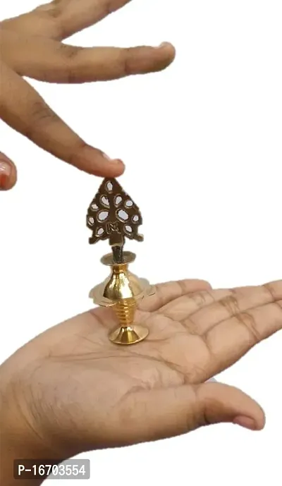 Mii Art Antique Mughal Design Brass Item,Pital ki Surmedani with 2 Packed Bareilly Special Surma(Color-Golden)(Material-Brass)(Size-9cm Small) Pack of 1 Set-thumb4