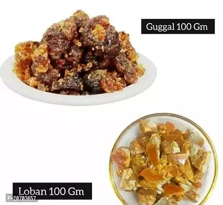 Combo Pack Loban 100 Gm ,Guggal 100 Gm Premium Quality Help In Positive Energy-thumb0