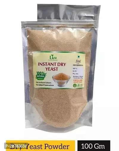 Nature Connect Active Dry Yeast Powder 100 Gm Best Used For Baking, Bread, Cake, Pizza Making And Dough Chemical-Free Dry Yeast Baking-thumb0