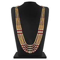 Stefan 5 Layered Pearl Necklace Jewellery for Groom Dulha Moti Mala Haar for Men (CJ100258)-thumb2