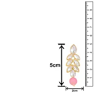 Stefan Gold Plated Pink Kundan Long Necklace Set (CJ100581PINK)-thumb2