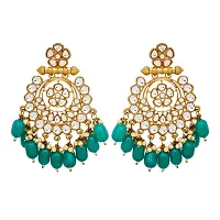 Stefan 2 Pairs of Traditional Ethnic Dangler Earrings Combo with Kundan and Meenakari Work for Women (ERCO001001)-thumb3