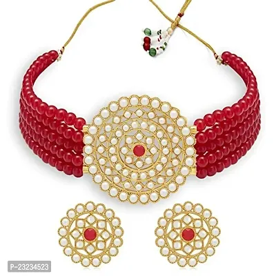 Stefan Traditional Choker Necklace Set for women (CJ100428)