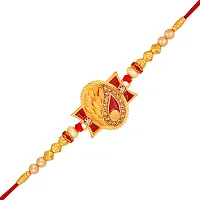 Stefan Combo of 2 Swastik  Oval Shape Rakhi for Brother (RACO001001)-thumb3