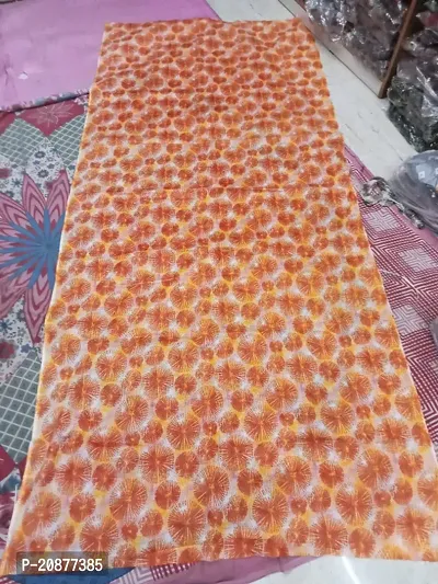 Comfortable  Orange Cotton Lycra Dupatta For Women
