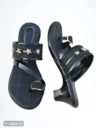 Fancy womens heels sandals designer chappal flat slippers-thumb0