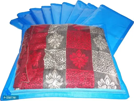 Designer Non-Woven Single Saree Cover or Garments Cover Combo Pack of 12 Pcs.-thumb0